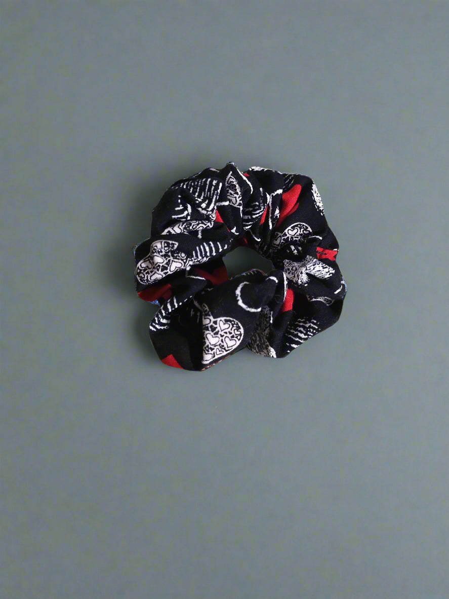 Chalkboard Hearts Scrunchie