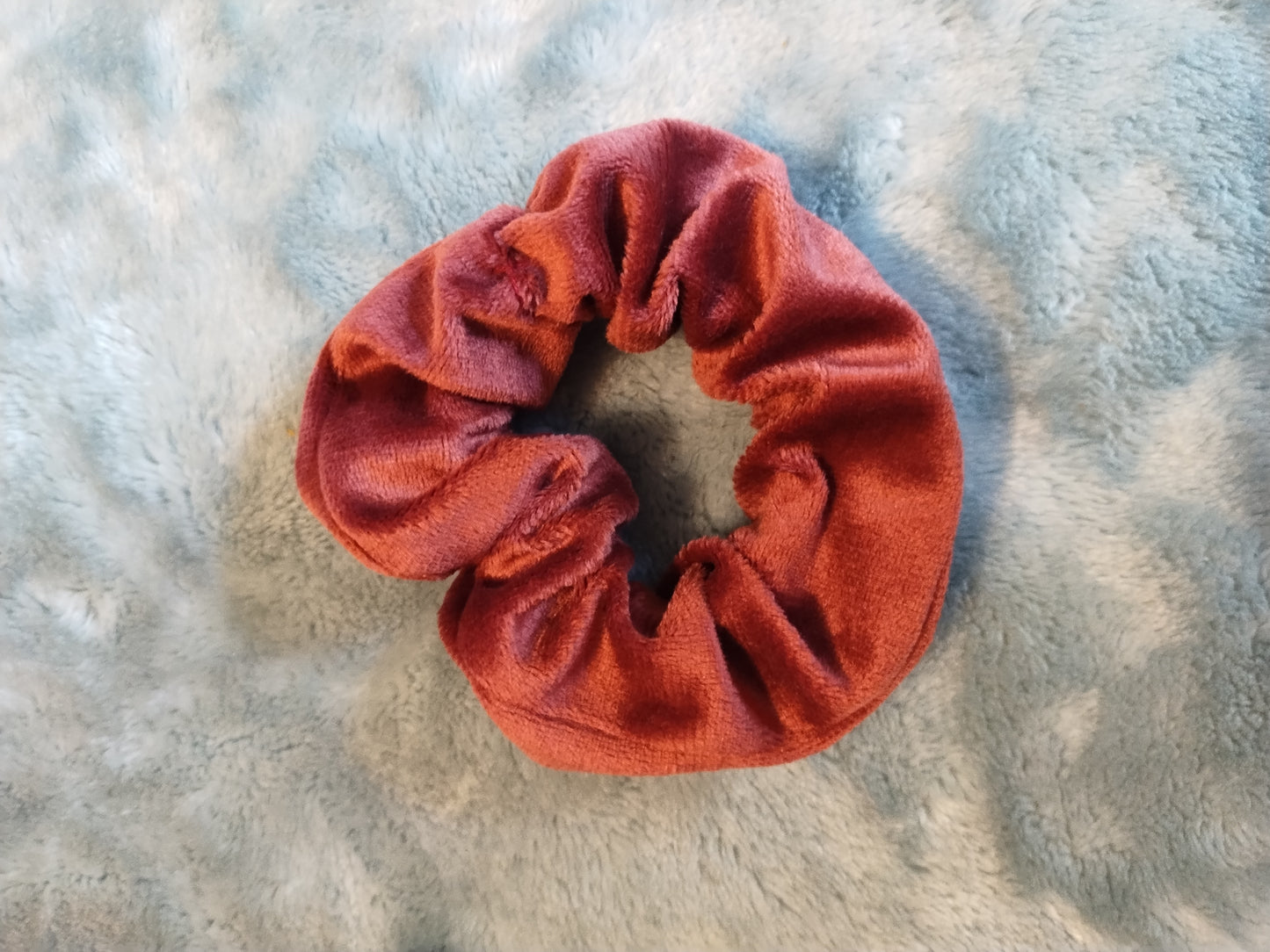 Velvet Maroon Scrunchie