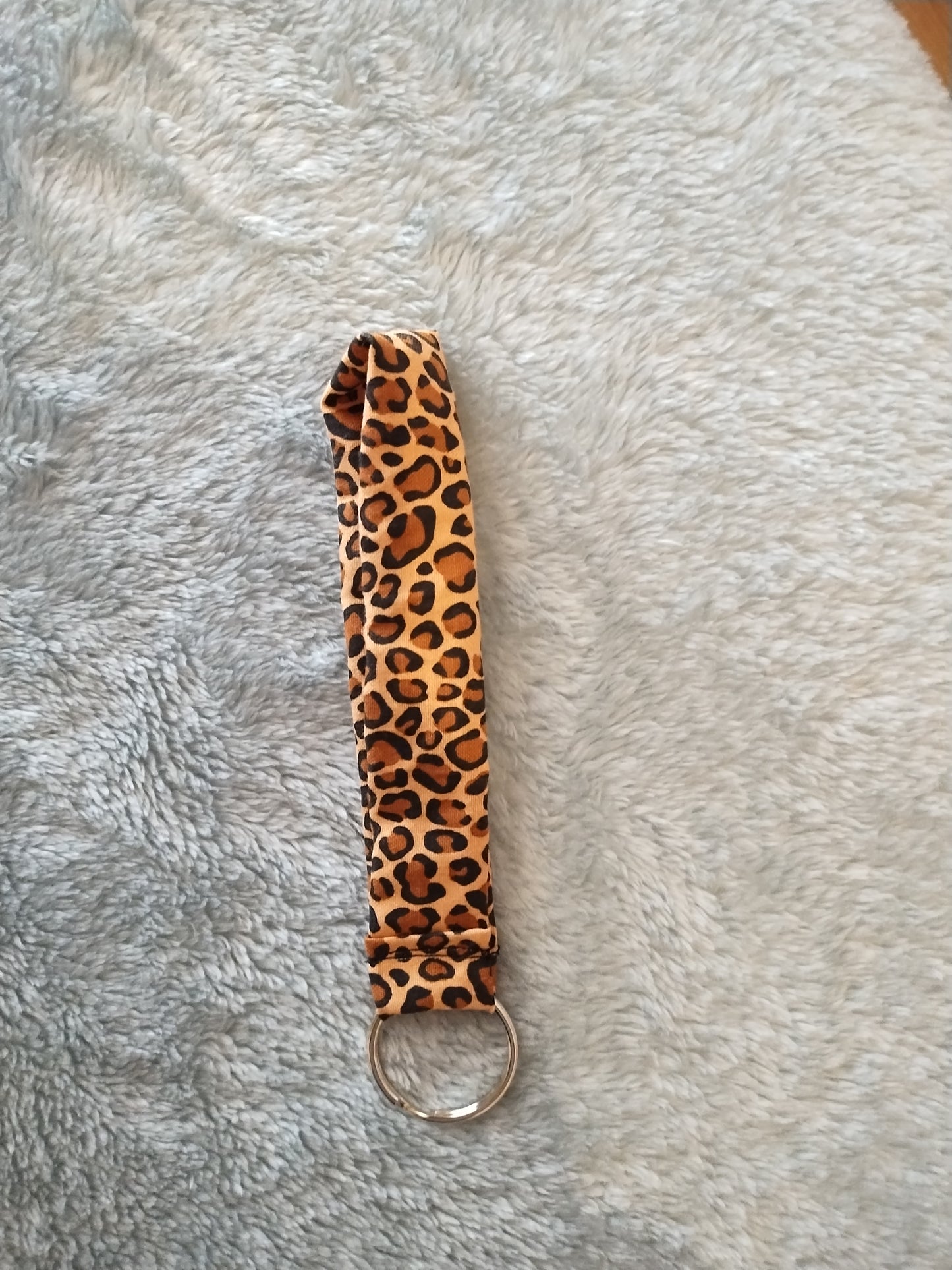 Leopard Print Keychain